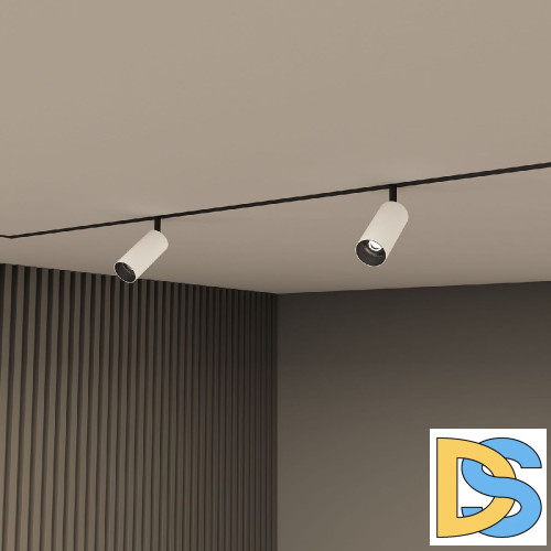 Трековый однофазный светильник Denkirs Smart Spot DK8040-BW+BK