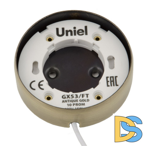Накладной светильник Uniel GX53/FT ANTIQUE GOLD 10 PROM UL-00003738