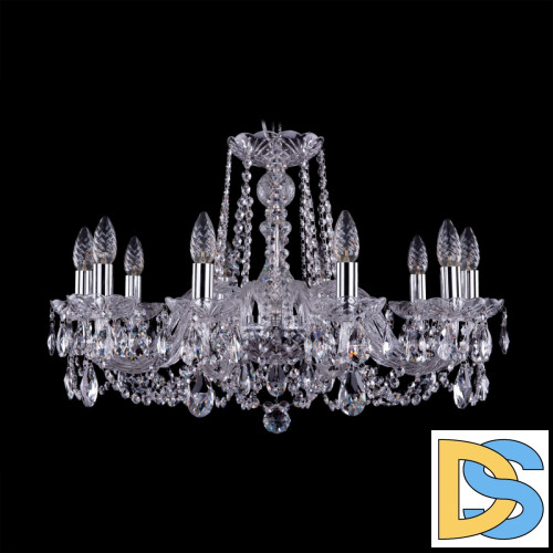 Подвесная люстра Bohemia Ivele Crystal 1402/10/240 Ni