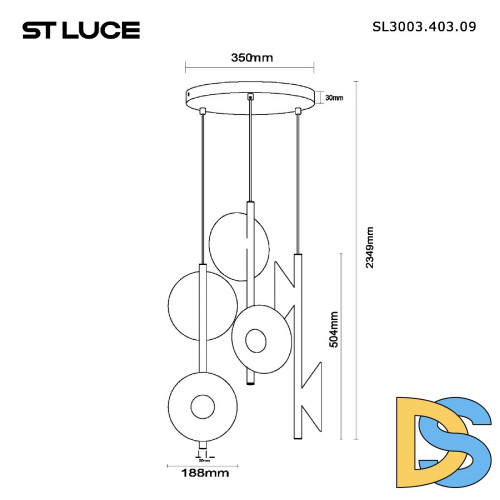 Подвесной светильник ST Luce Sentito SL3003.403.09