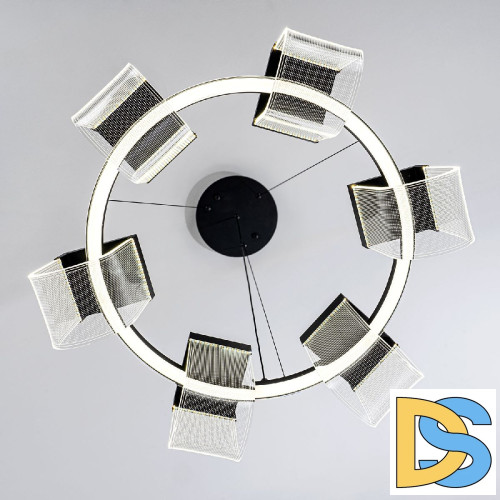 Подвесная люстра LED4U L7707-600 BK