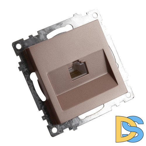 Розетка компьютерная 1-местная Stekker Катрин 39599