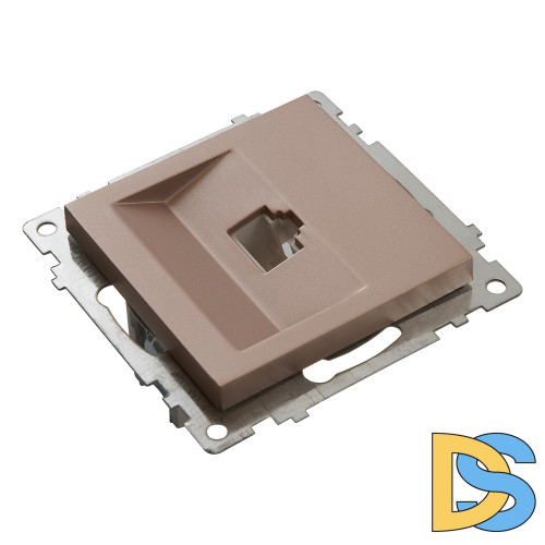 Розетка компьютерная 1-местная Stekker Катрин 39599