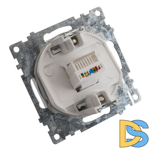 Розетка компьютерная 1-местная Stekker Катрин 39599