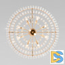 Подвесная люстра Eurosvet Elegante 10130/10 золото/прозрачный хрусталь Strotskis a060643