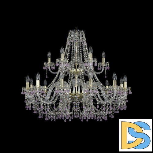 Подвесная люстра Bohemia Ivele Crystal 1410/12+6/360/2d G V7010