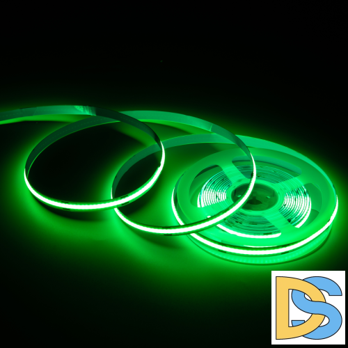 Светодиодная лента Apeyron 24В 14Вт/м COB, 512д/м IP20 5м зеленая 00-367