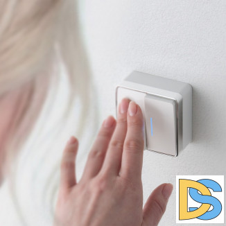 Выключатель Веркель 2 клавишный с подсветкой Gallant (белый) W5020101