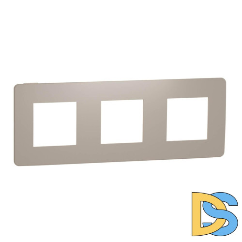 Рамка 3-постовая Schneider Electric Unica New NU280627
