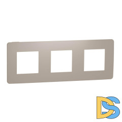 Рамка 3-постовая Schneider Electric Unica New NU280627