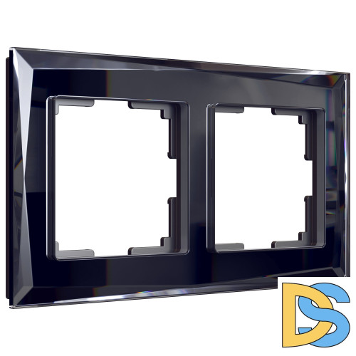Рамка на 2 поста Werkel Diamant (черный) W0021208