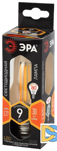 Лампа светодиодная Эра E27 9W 2700K F-LED B35-9w-827-E27 Б0046993