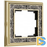 Рамка на 1 пост (золото/черный) W0011430
