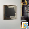 Рамка на 1 пост (золото/черный) W0011430