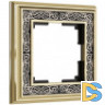 Рамка на 1 пост (золото/черный) W0011430