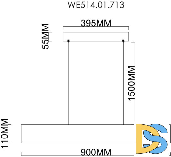 Подвесной светильник Wertmark Edda WE514.01.713