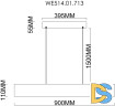 Подвесной светильник Wertmark Edda WE514.01.713