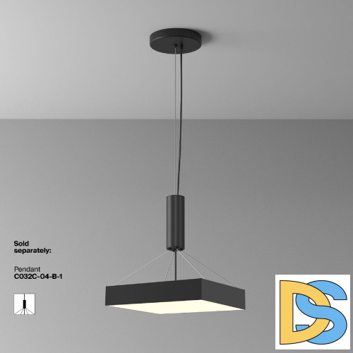 Потолочный светильник Maytoni Zon C032CL-45W3K-SQ-B