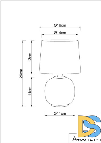 Настольная лампа Arte Lamp Merga A4001LT-1CC