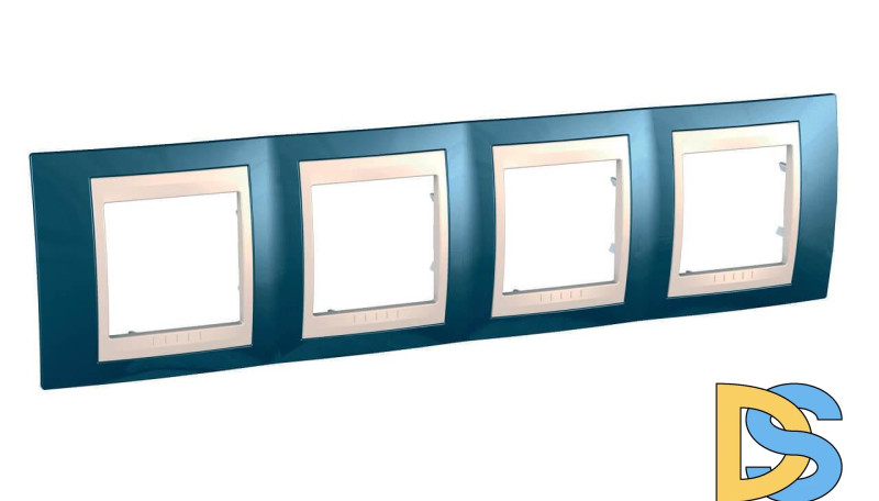 Рамка 4-постовая Schneider Electric Unica Хамелеон MGU6.008.554