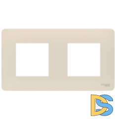 Рамка 2-я, Бежевая/Бежевая, Schneider Electric Unica Studio New