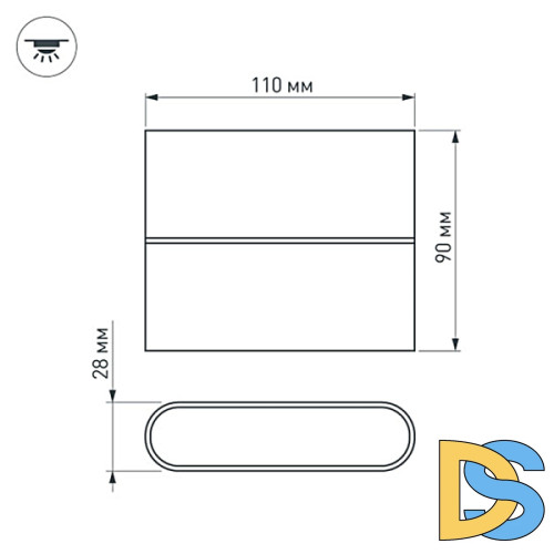 Уличный настенный светодиодный светильник Arlight SP-Wall-Flat-S110x90-2x3W Day4000 032411
