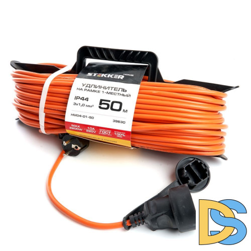 Удлинитель-шнур на рамке 1-местный Feron HM02-01-50 39630