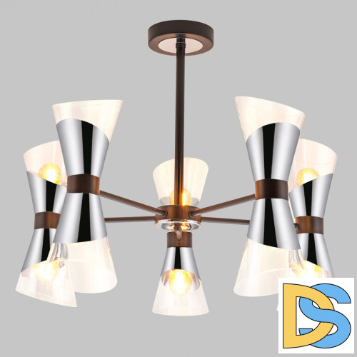 Люстра на штанге IMEX MD.51913-10-S-BK+CH