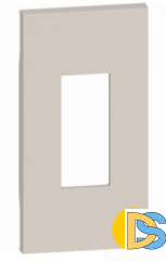 Лицевая панель для телефонных и компьютерных розеток 2 модуля.Песочный. Btichino Living Now