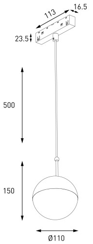 Трековый светильник Lumker Sy-Link SY-LINK-SF-BL-6-WW 013694