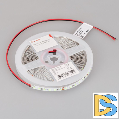 Светодиодная лента Arlight RT-A120-8mm 24V Mint Blue (9.6 W/m, IP20, 5m) 043382(1)