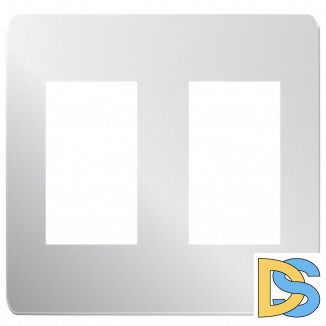 Рамка 2-ая (двойная), Хром/Антрацит, серия Unica Studio, Schneider Electric