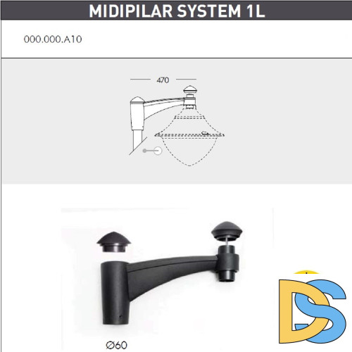 Парковый фонарь Fumagalli Vivi V50.365.A10.LXH27
