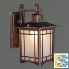 Уличный настенный светильник Reluce 08245-0.2-001U BKG