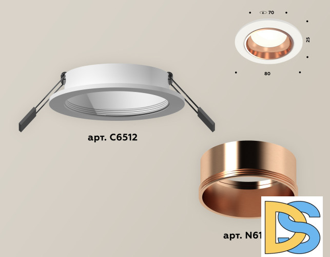 Встраиваемый светильник Ambrella Light Techno XC6512005 (C6512, N6114)