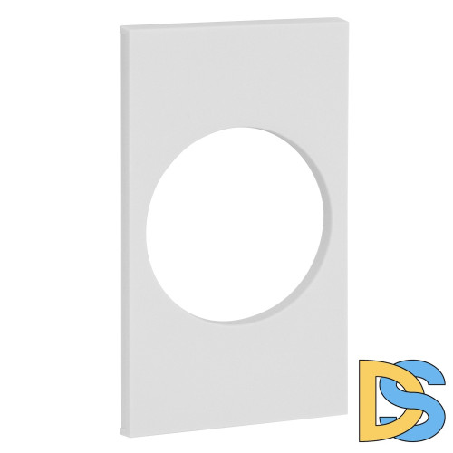 Накладка на розетку 220V с/з со шторками 16A (Белый матовый) MEITON AW04