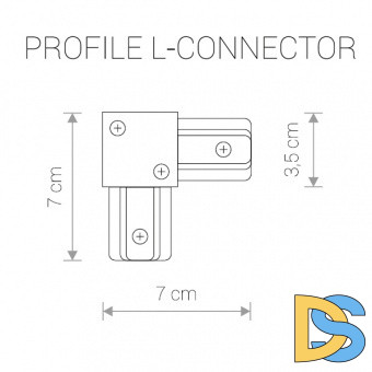 Коннектор L-образный Nowodvorski Profile 9455