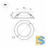 Встраиваемый светильник Arlight IM-Cyclone-R115-10W White6000 023196(2)