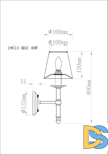 Бра Garda Decor K2BW2021-1