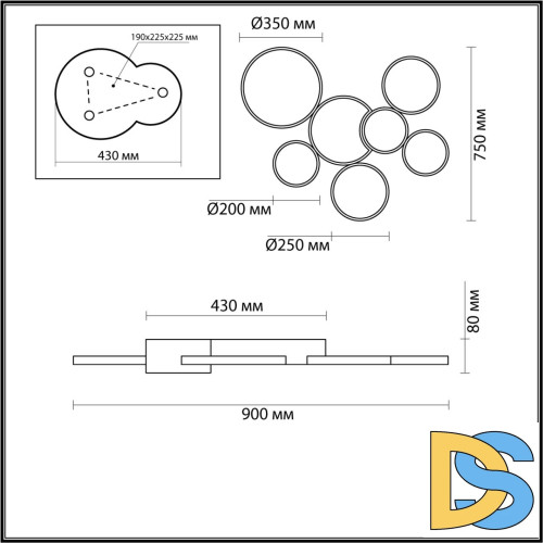Потолочная люстра Lumion Norbert 5254/99CL