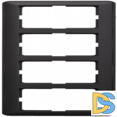 Рамка 4-ая (четверная), Черный бархат, серия Wessen 59, Schneider Electric