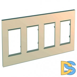 Рамка 4-ая (четверная), Медь (пластик), серия Unica, Schneider Electric
