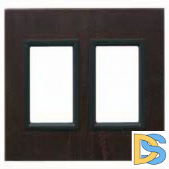 Рамка 2-ая (двойная), Темная кожа, серия UNICA TOP/CLASS, Schneider Electric