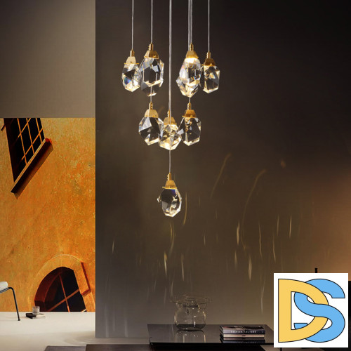 Подвесной светильник Delight Collection Crystal rock MD-020B-11 gold