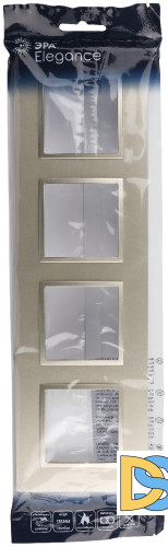 Рамка для розеток и выключателей на 4 поста Эра 14-5014-04 Б0060589