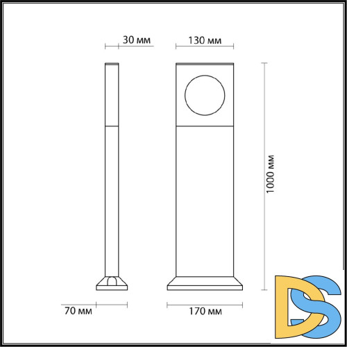 Ландшафтный светильник Odeon Light Como 6653/10GL