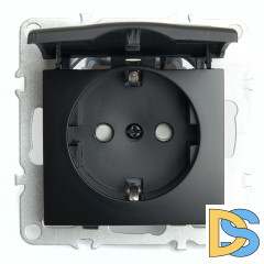 Розетка 1-местная с/з с защитной шторкой Stekker Эрна PST16-9112-03 49156