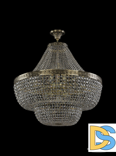 Люстра на штанге Bohemia Ivele Crystal 19101/H1/80IV GB