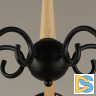 Люстра на штанге Reluce 04886-0.3-05 BK+WOOD
