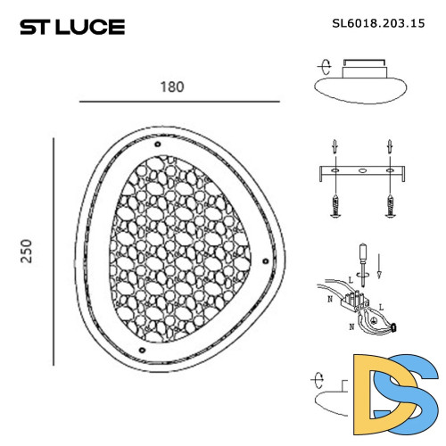 Настенный светильник ST Luce Enigma SL6018.203.15